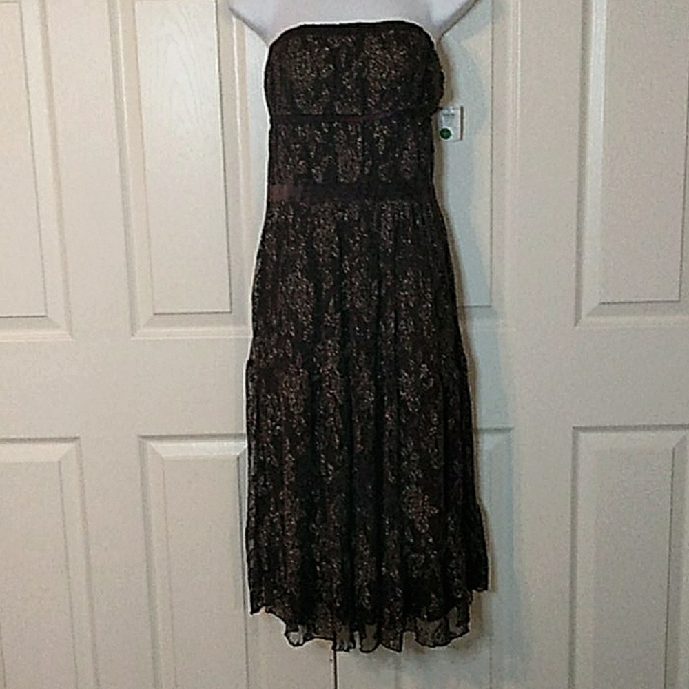 Charlotte Russe Brown Sparkly Dress